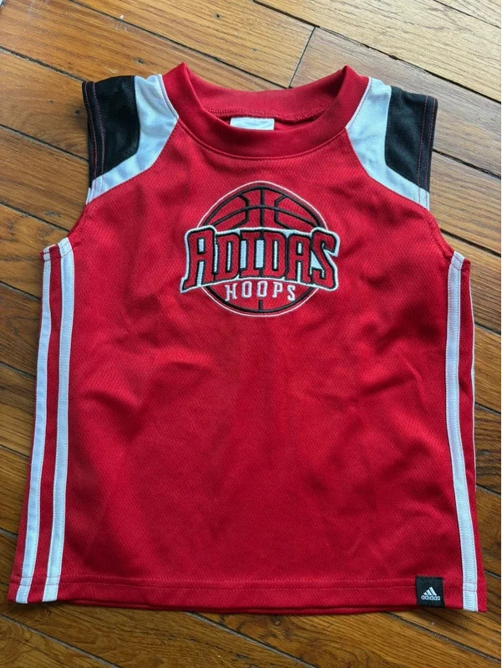 3T Adidas Jersey Basketball Style Red Tank Top